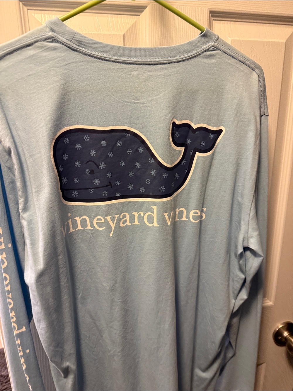 Vineyard Vines Men's Long-Sleeve Pocket Tee - Pale Blue - Picture 3 of 4
